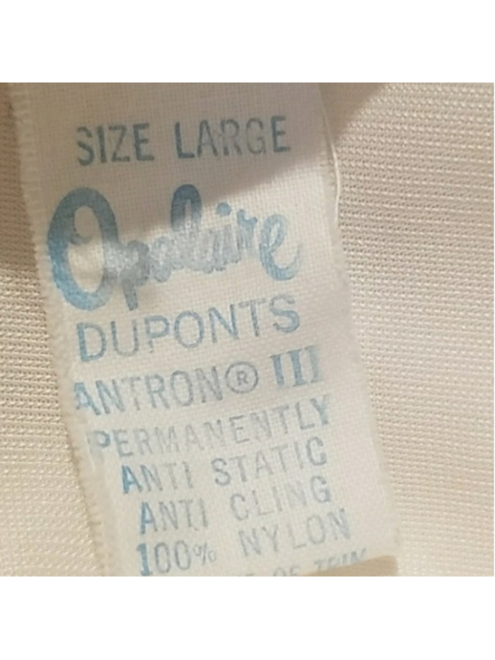 Vintage Opalaire white maxi slip L - Picture 3 of 3